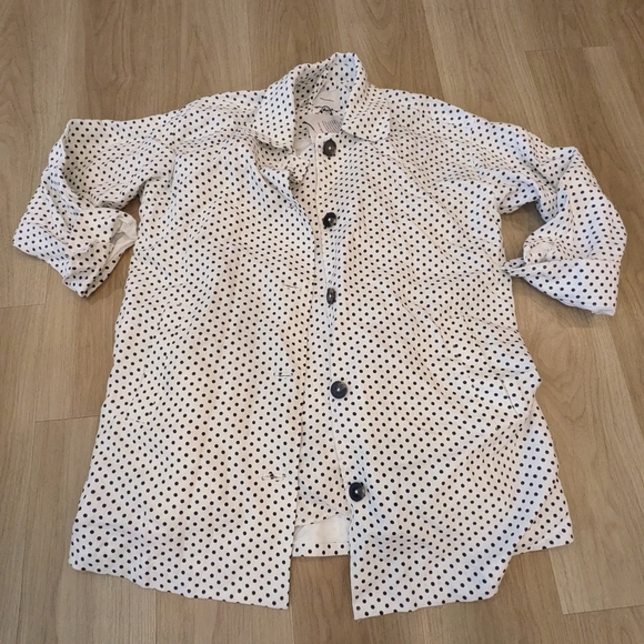 Reformation Jackets & Blazers - Reformation Polka Dot Irene Linen Jacket And Aubrey Dress Size M